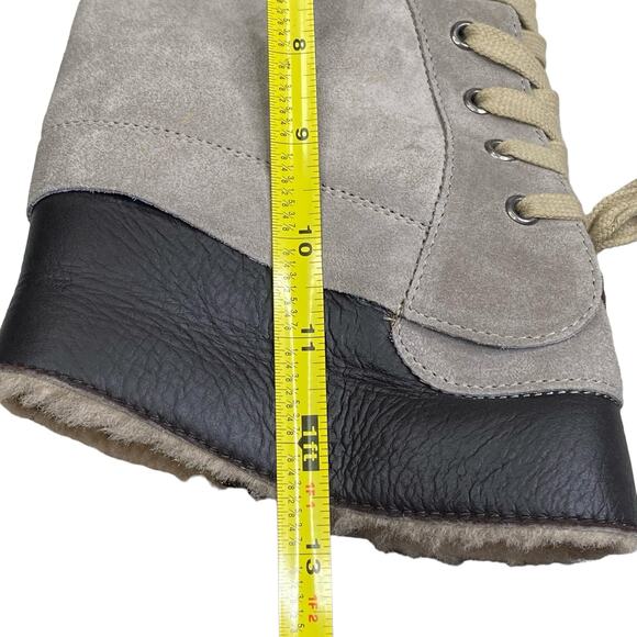 Celtic & Co. Women's Boxer Light Grey Suede Winter Boots Size 40 US 9 - Picture 12 of 13